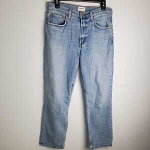 AGOLDE High-Waisted Straight Leg Jeans - Size 28